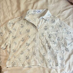 YLLW Floral Print Pajama Top